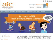 Tablet Screenshot of chiropratique.org