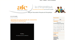 Desktop Screenshot of blog.chiropratique.org