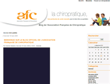 Tablet Screenshot of blog.chiropratique.org